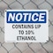 Signmission Contains Up To 10% Ethanol, 10 in W x Rectangle, Plastic OS-2PACK-NS-P-710-L-10805 - alternate 3